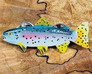 Vintage Trout Pin Rainbow